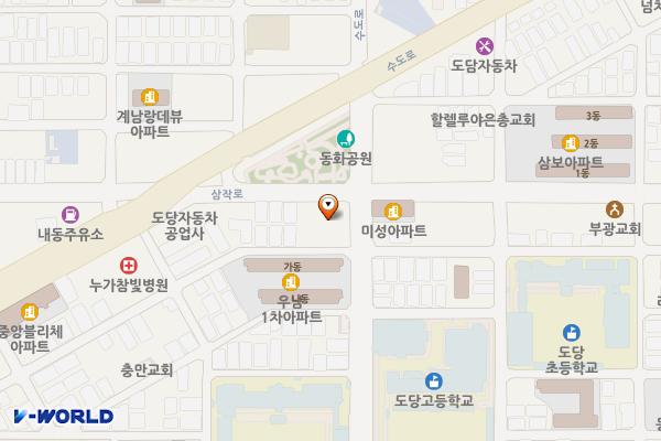 정남프라자 위치 지도 — 경기도 부천시 원미구 삼작로 252(도당동)