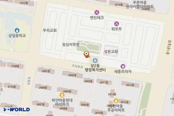 상2동 행정복지센터 위치 지도 — 경기도 부천시 원미구 조마루로 95(상동)