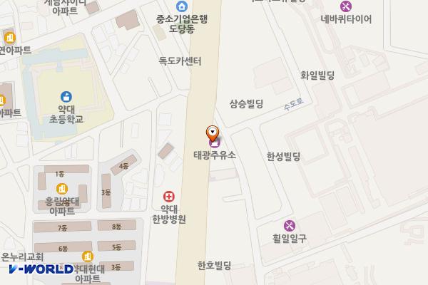 태광주유소 위치 지도 — 경기도 부천시 원미구 신흥로 330(약대동)