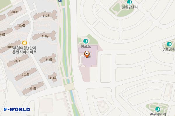 부천시립노인전문병원 위치 지도 — 경기도 부천시 오정구 까치로 26(작동)
