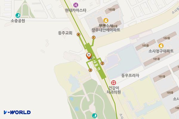 소새울역 위치 지도 — 경기도 부천시 소사구 소사로 지하120(소사본동)