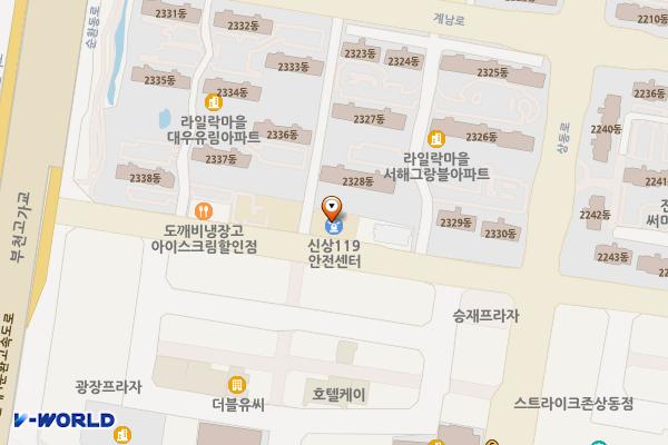신상119안전센터 위치 지도 — 경기도 부천시 원미구 상동로117번길 36(상동)