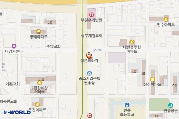 성은프라자2 위치 지도 — 경기도 부천시 오정구 소사로 712(원종동)