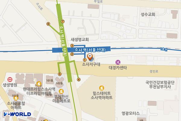 소사지구대 위치 지도 — 경기도 부천시 소사구 경인로 363(소사본동)
