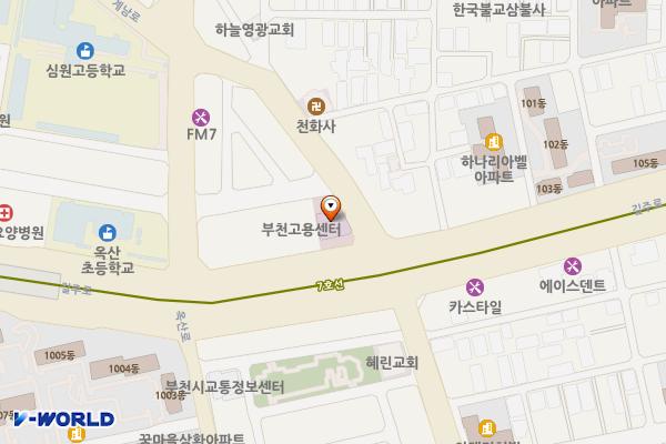 더만족병원 위치 지도 — 경기도 부천시 원미구 계남로 310(중동)