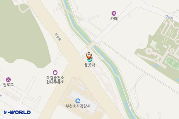 용못내공원 위치 지도 — 경기도 부천시 소사구 부광로 197(옥길동)