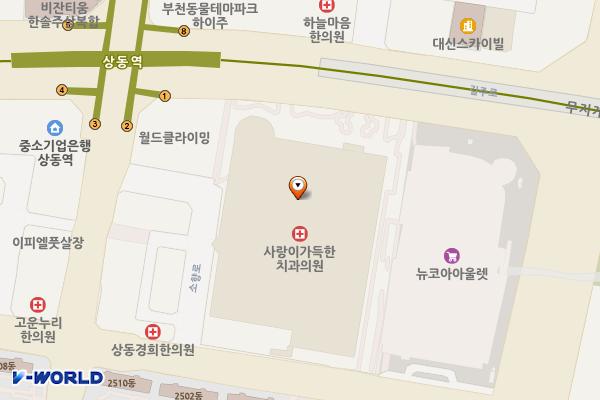 삼성홈플러스상동점 위치 지도 — 경기도 부천시 원미구 길주로 118(상동)