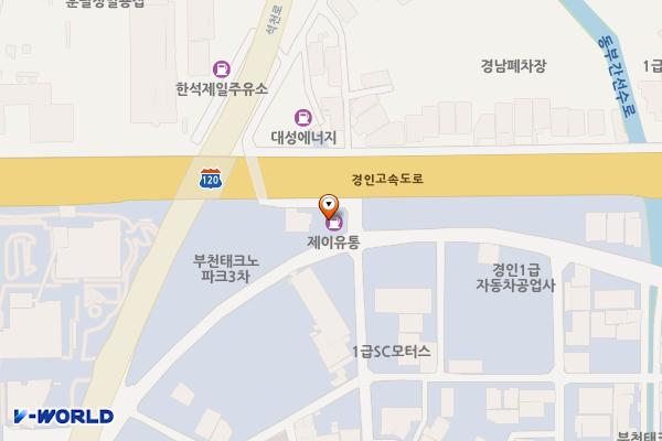 KH에너지㈜직영 KH테크노주유소 위치 지도 — 경기도 부천시 오정구 석천로398번길 57(삼정동)