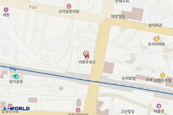 S-OIL 이화주유소 위치 지도 — 경기도 부천시 원미구 신흥로 19(심곡동)