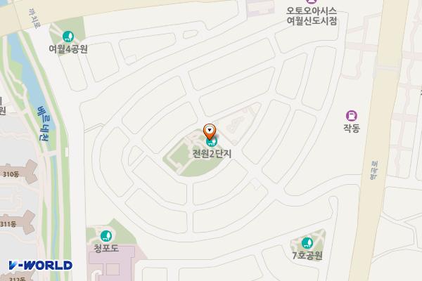 전원2단지어린이공원 위치 지도 — 경기도 부천시 오정구 작동로 10(작동)