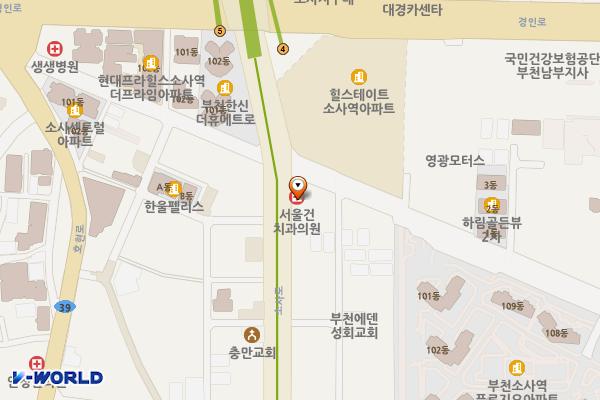 상우빌딩 위치 지도 — 경기도 부천시 소사구 소사로 250(소사본동)