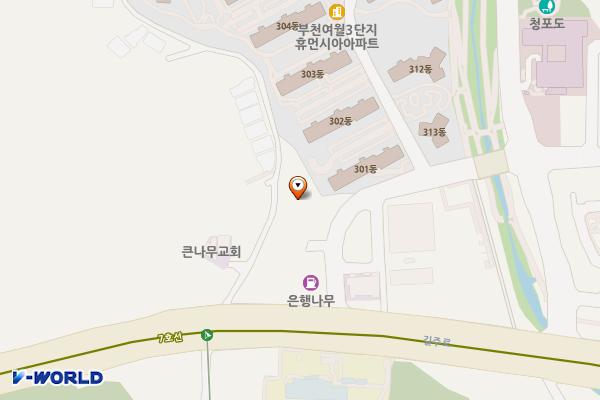 지우빌딩 위치 지도 — 경기도 부천시 오정구 길주로561번길 30(여월동)