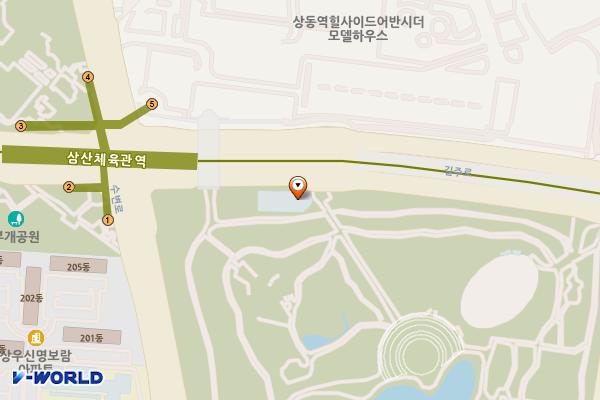 부천호수식물원 수피아 위치 지도 — 경기도 부천시 원미구 길주로 16(상동)
