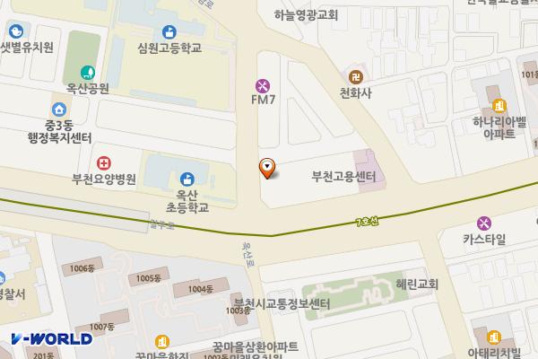 신선빌딩 위치 지도 — 경기도 부천시 원미구 옥산로 104(중동)
