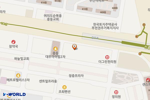 무광오피스텔 위치 지도 — 경기도 부천시 원미구 길주로 276(중동)