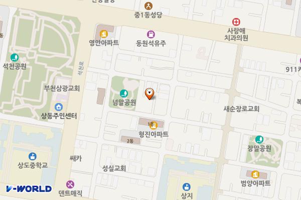 넘말어린이공원 위치 지도 — 경기도 부천시 원미구 중동로161번길 80-5(중동)