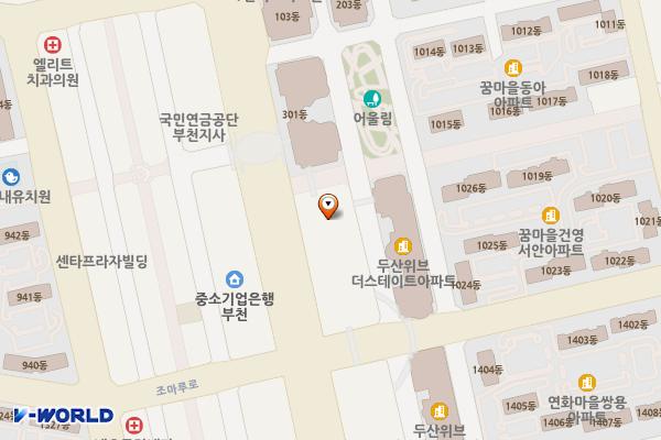 위브더스테이트5단지 위치 지도 — 경기도 부천시 원미구 신흥로 170(중동)