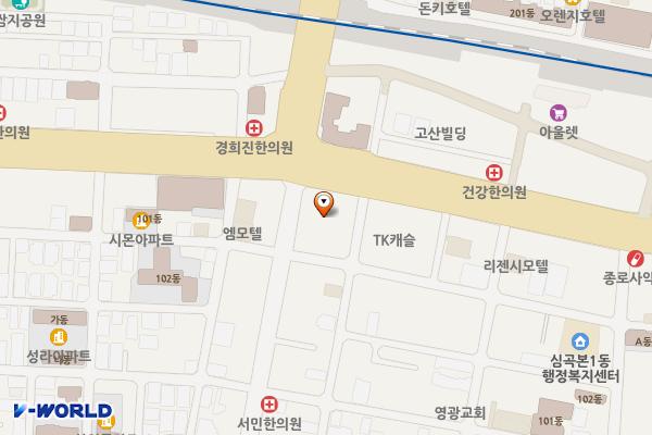 부천라비앙로제 위치 지도 — 경기도 부천시 소사구 경인로 190(심곡본동, 부천라비앙로제)