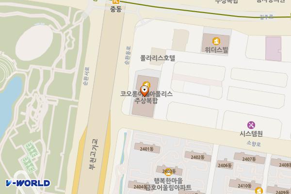코오롱이데아폴리스 위치 지도 — 경기도 부천시 원미구 소향로 11(상동)