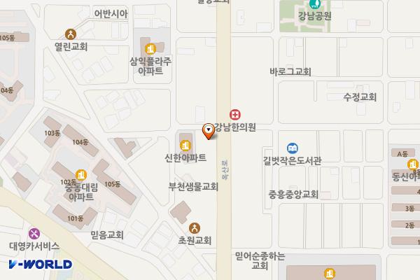 삼성디지털프라자 도당점 위치 지도 — 경기도 부천시 원미구 옥산로 153(도당동)