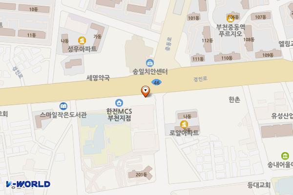 성보빌딩 위치 지도 — 경기도 부천시 소사구 경인로 74(송내동)