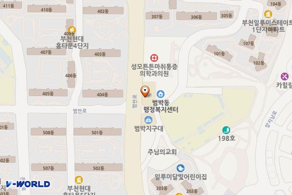 범박119안전센터 위치 지도 — 경기도 부천시 소사구 범안로 127(범박동)