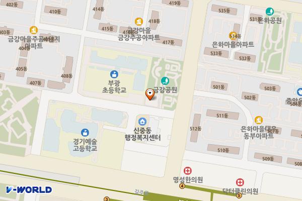 금강어린이공원 위치 지도 — 경기도 부천시 원미구 석천로 211(중동)
