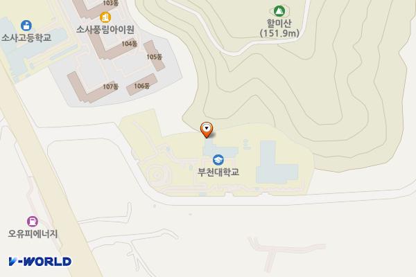 부천대학교 소사캠퍼스 위치 지도 — 경기도 부천시 소사구 소사로 56(계수동)