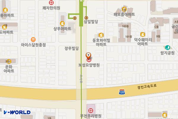 보성요양병원 위치 지도 — 경기도 부천시 오정구 소사로 742(원종동)