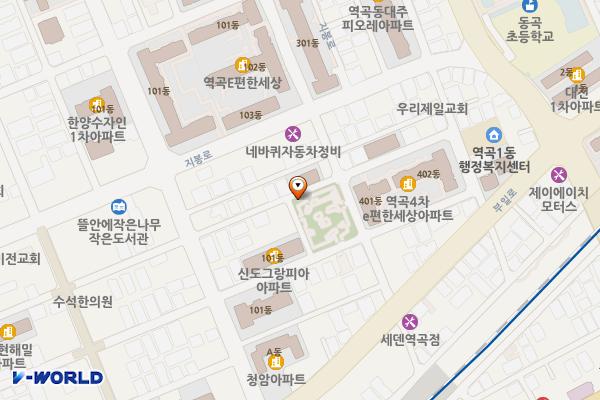 도요새어린이공원 위치 지도 — 경기도 부천시 원미구 역곡로26번길 74(역곡동)