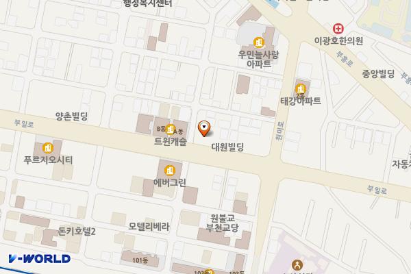 화신오피스텔 위치 지도 — 경기도 부천시 원미구 부일로 519(심곡동)
