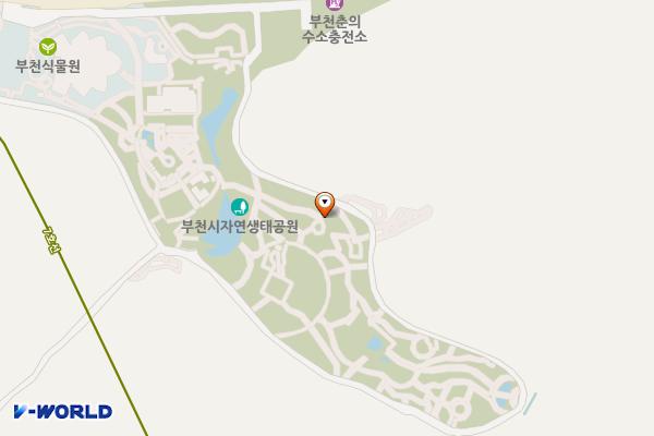 무릉도원수목원 야외공중화장실 1 위치 지도 — 경기도 부천시 원미구 길주로 680(춘의동)