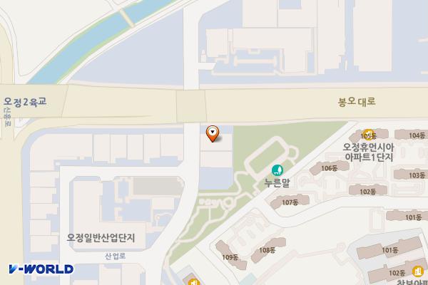 오렌지푸드 위치 지도 — 경기도 부천시 오정구 산업로 50(오정동)