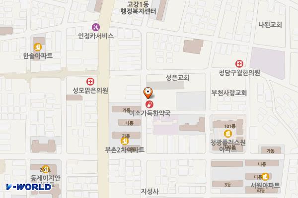 청암빌딩 위치 지도 — 경기도 부천시 오정구 고강로72번길 49(고강동)