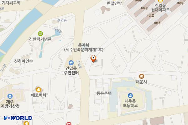 건입동 1274-27, 만덕로3길 24 위치 지도 — 제주특별자치도 제주시 건입동 1274-27