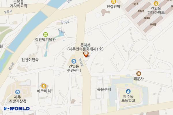 만덕로 17-1, 건입동 1275-11 위치 지도 — 제주특별자치도 제주시 만덕로 17-1