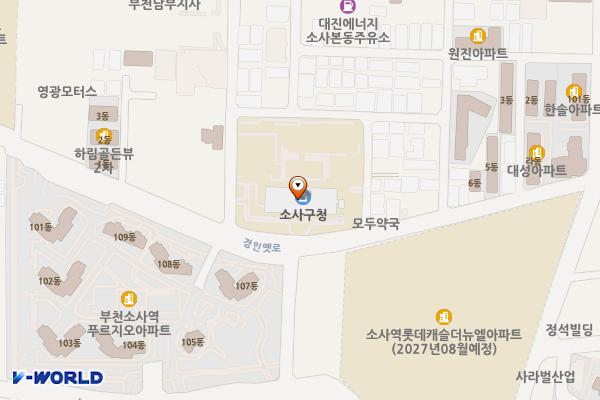 소사구청 위치 지도 — 경기도 부천시 소사구 경인옛로 73(소사본동)