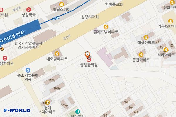 엠지빌딩 위치 지도 — 경기도 부천시 소사구 경인로536번길 20(괴안동)