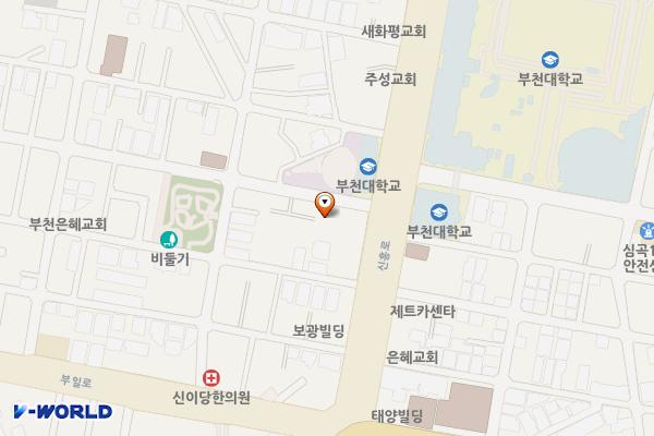 SK 심곡 self주유소 위치 지도 — 경기도 부천시 원미구 신흥로 51(심곡동)