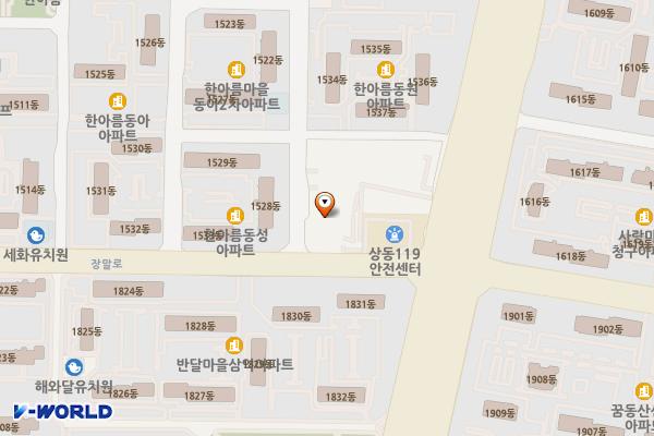 복사골문화센터 위치 지도 — 경기도 부천시 원미구 장말로 107(상동)