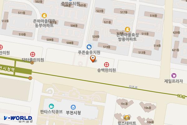 드림빌딩 위치 지도 — 경기도 부천시 원미구 길주로 219(중동)