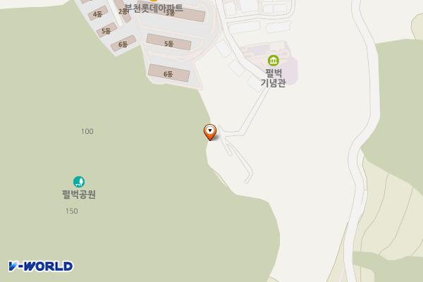 펄벅공원 위치 지도 — 경기도 부천시 소사구 성주로214번길 74(심곡본동)