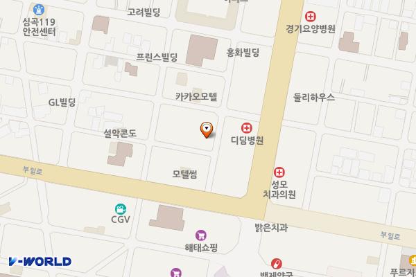남촌빌딩 위치 지도 — 경기도 부천시 원미구 부일로469번길 17(심곡동)