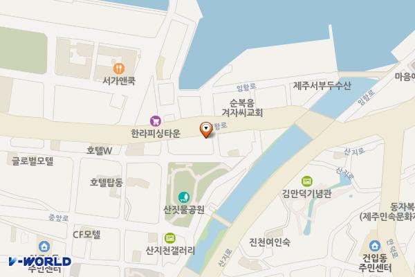 임항로 38 위치 지도 — 제주특별자치도 제주시 임항로 38