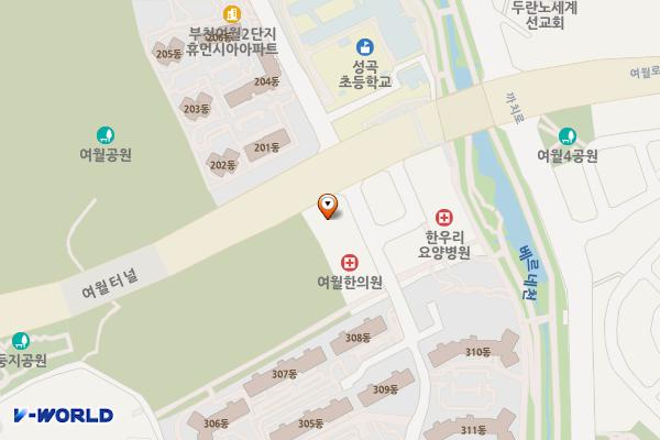 여월119안전센터 위치 지도 — 경기도 부천시 오정구 여월로 62(여월동)