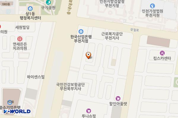 우신빌딩 위치 지도 — 경기도 부천시 원미구 부일로221번길 46(상동)