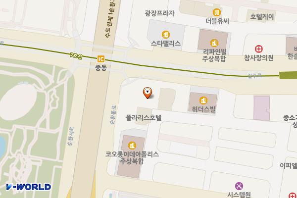 굿모닝오피스텔 위치 지도 — 경기도 부천시 원미구 길주로 64(상동)