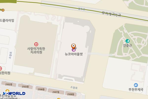 부천터미널소풍 위치 지도 — 경기도 부천시 원미구 송내대로 239(상동)