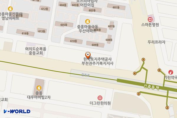 서호빌딩 위치 지도 — 경기도 부천시 원미구 길주로 279(중동)