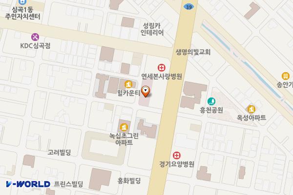 세일장례식장 위치 지도 — 경기도 부천시 원미구 장말로372번길 15(심곡동)